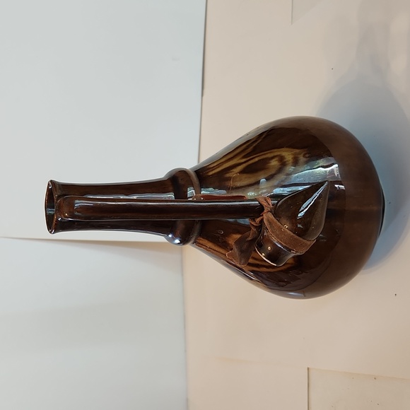 Vintage Polish Pottery Decanter with lid - Picture 4 of 11